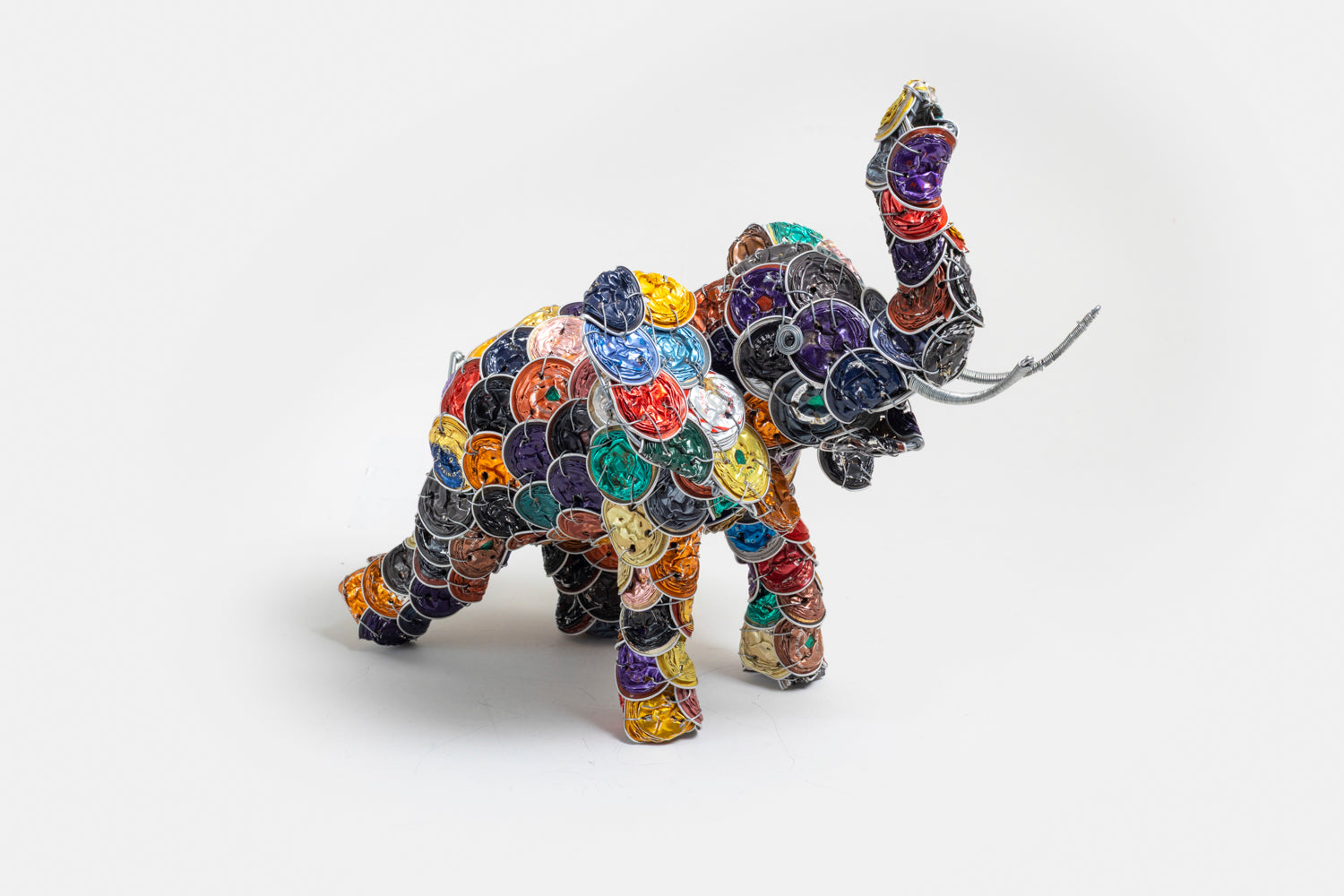 African Recycled Coffee Pod Elephant – Thumbprint Artifacts