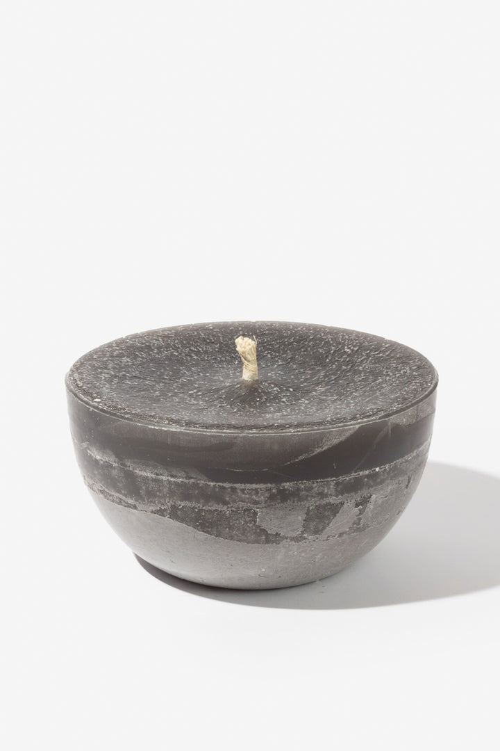 Charcoal outdoor bowl candle - large