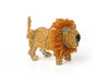 Hand made beaded lion, golden color with brownish mane. So cute!