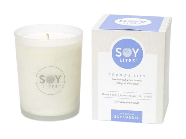 Soy Body Candle - Tranquility - Sandalwood & Geranium - Tumbler - SPECIAL OFFER!
